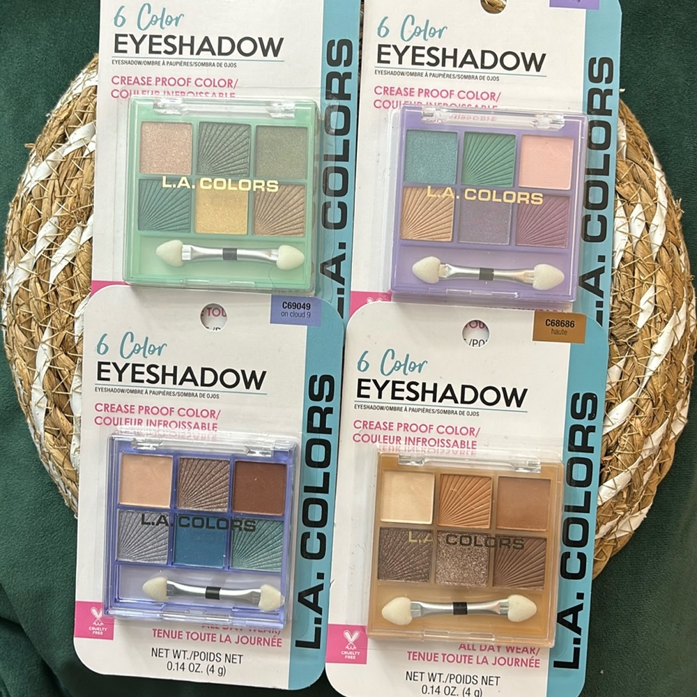 L.A. Colors 6-Color Eyeshadow Palette Set
